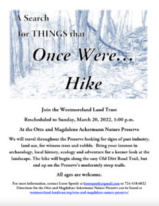 A Search for Things that Once Were ... Hike @ Otto and Magdalene Ackermann Nature Preserve